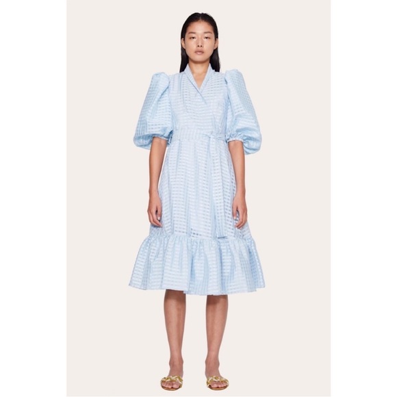 Stine Goya Chinie MIDI Wrap Dress Sz XS - Picture 6 of 11